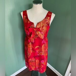 2010 Anna Sui Sealed with a Kiss Jacquard Dress